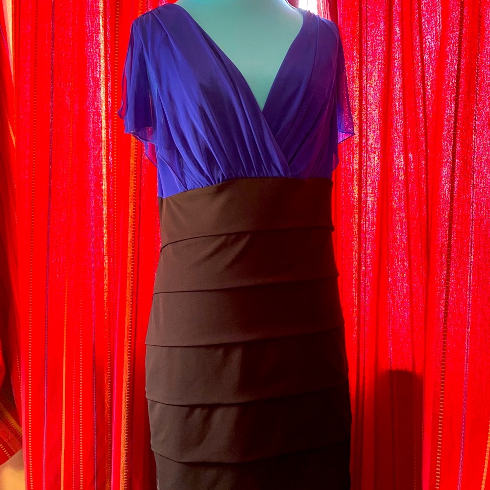 Enfocus studio Black and blue dress